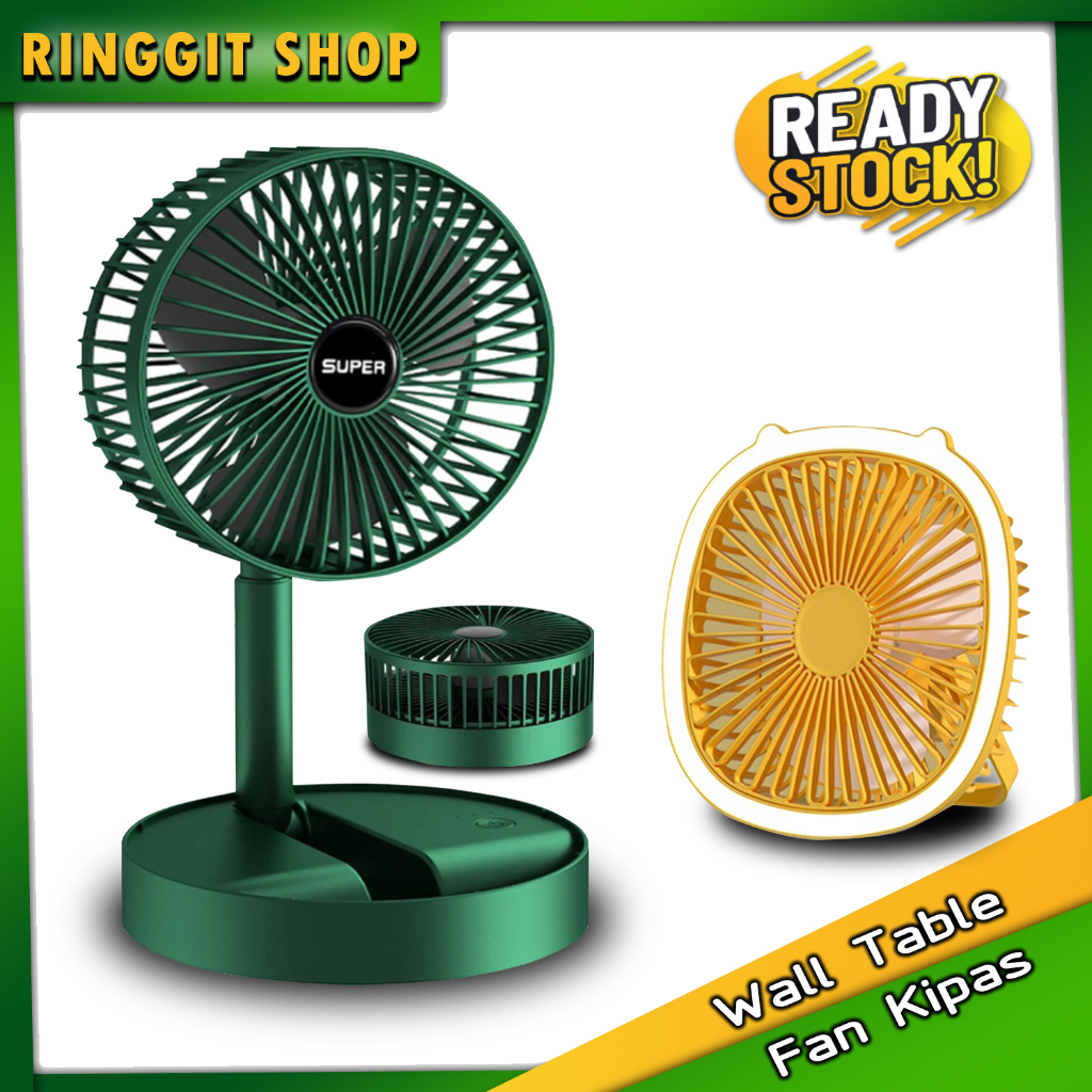 Ringgit Shop Ringgit Home Shop USB Table Fan Outdoor Indoor Foldable Fan