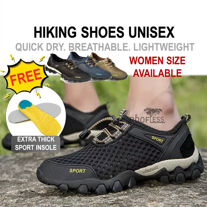 ROOFLESS Hiking Shoes Kasut Hiking Trekking Shoes Kasut Mendaki Waterproof Shoe Outdoor Camping Water Rafting Fishing