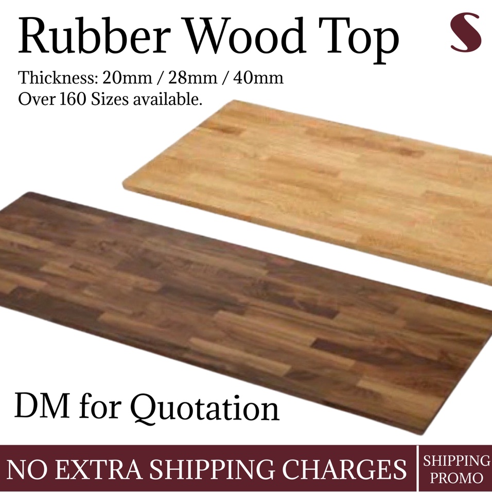 Rubber Wood Board 20mm/40mm custom size for counter top/Table top/kitchen top/DIY