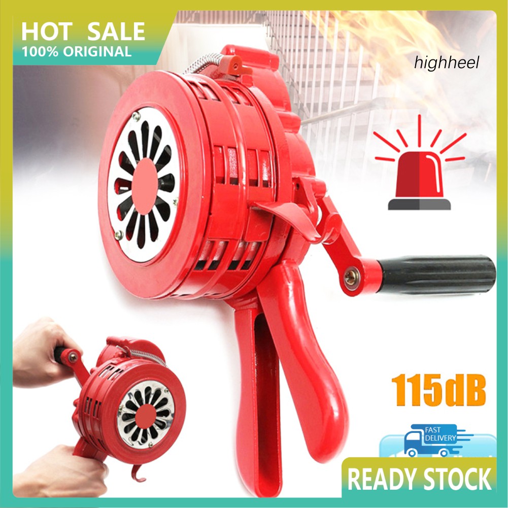 RYP_Aluminum Alloy Hand Operated Crank Safety Siren Fire Earthquake Emergency Alarm