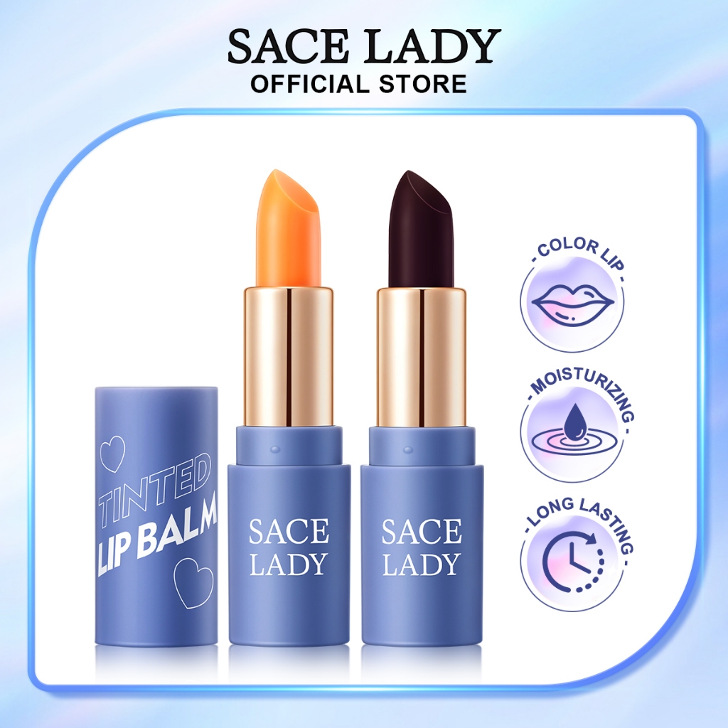 SACE LADY Lipstick Waterproof Color Liptint Moisturizing Temperature Change Lip Balm