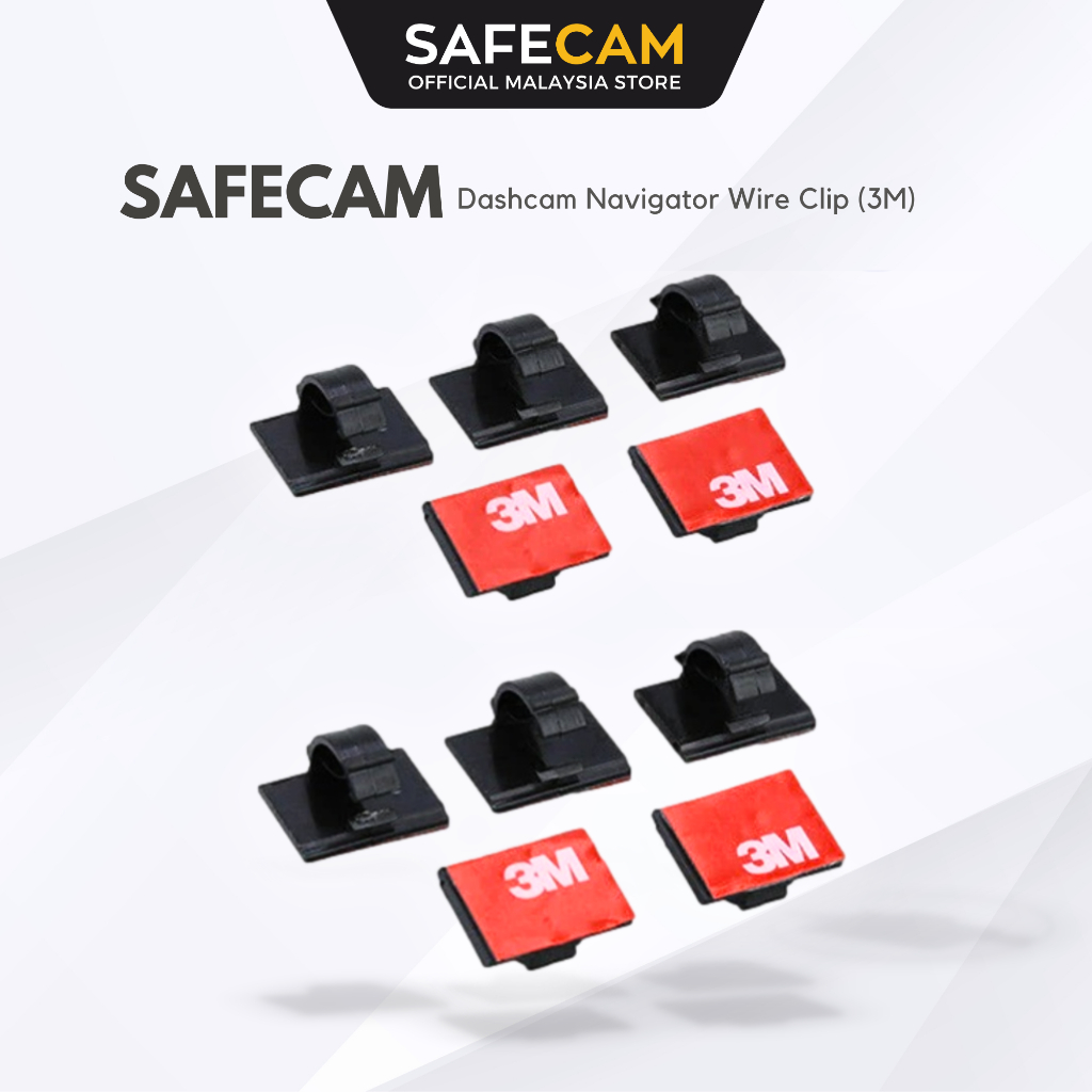 SAFECAM Dashcam Navigator Wire Clip (3M)