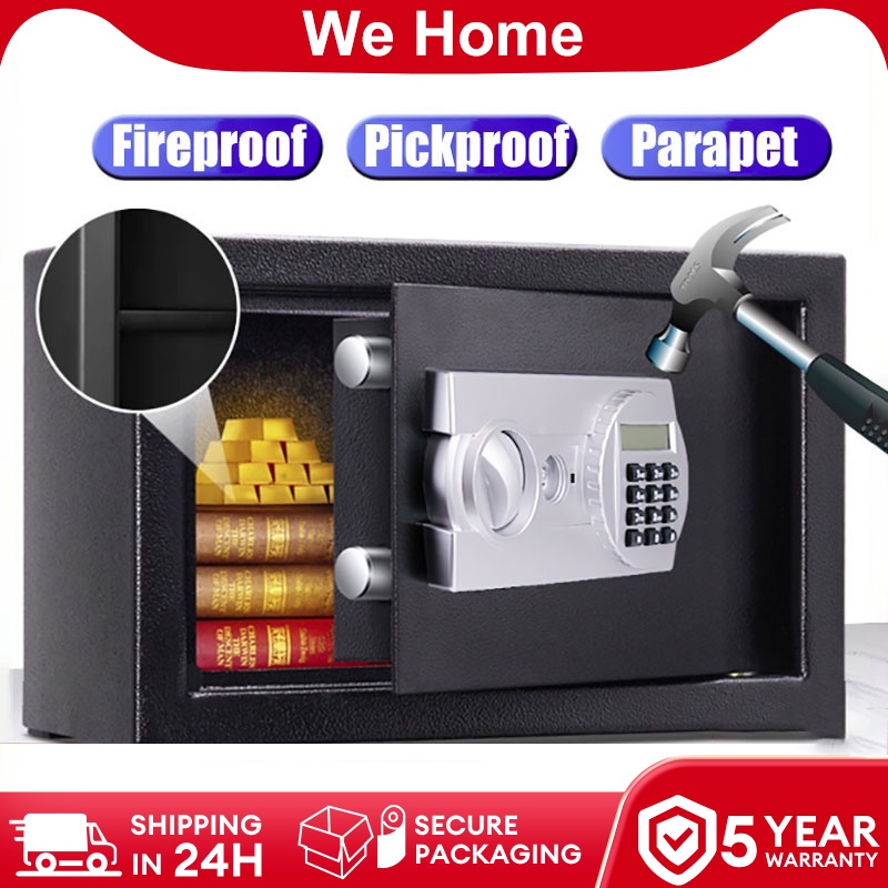 Safety Box Security Lock Cash Box Safe Box All Steel Digital Electronic Keypad Lock Anti-Theft Box Currency Jewelry Safe