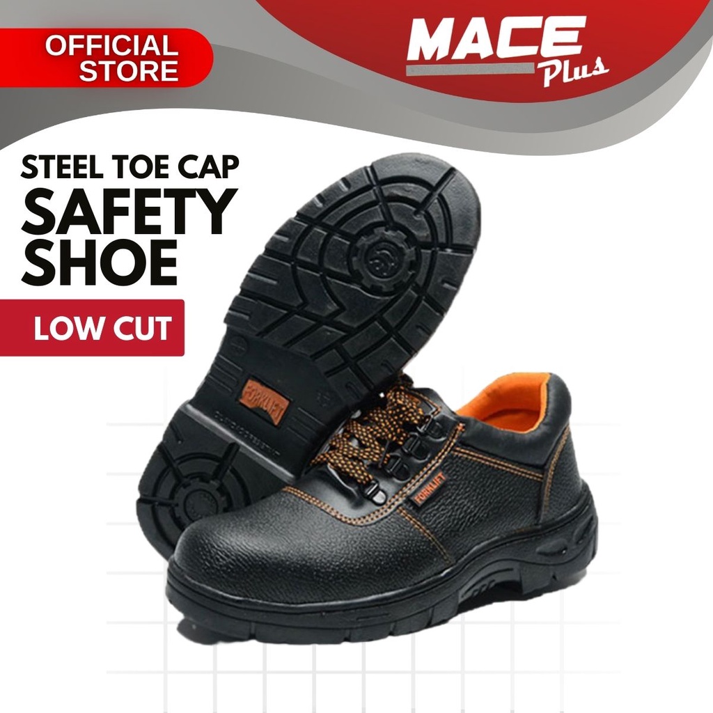 Safety Shoe Steel Toe Cap Mid Sole Low Cut Black Safety Boots Kasut Keselamatan RANDOM COLOR