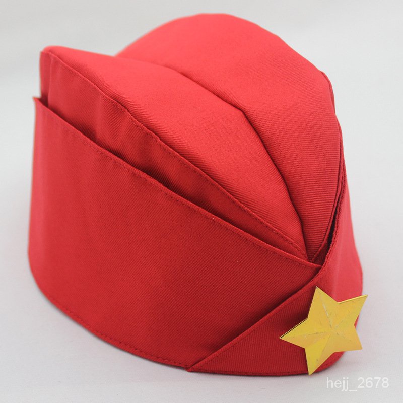 Sailor Dance Boat Hat Square Dance Hat Russian Boat Hat Performance Stewardess Cap Performance Spy Hat Performance Fema