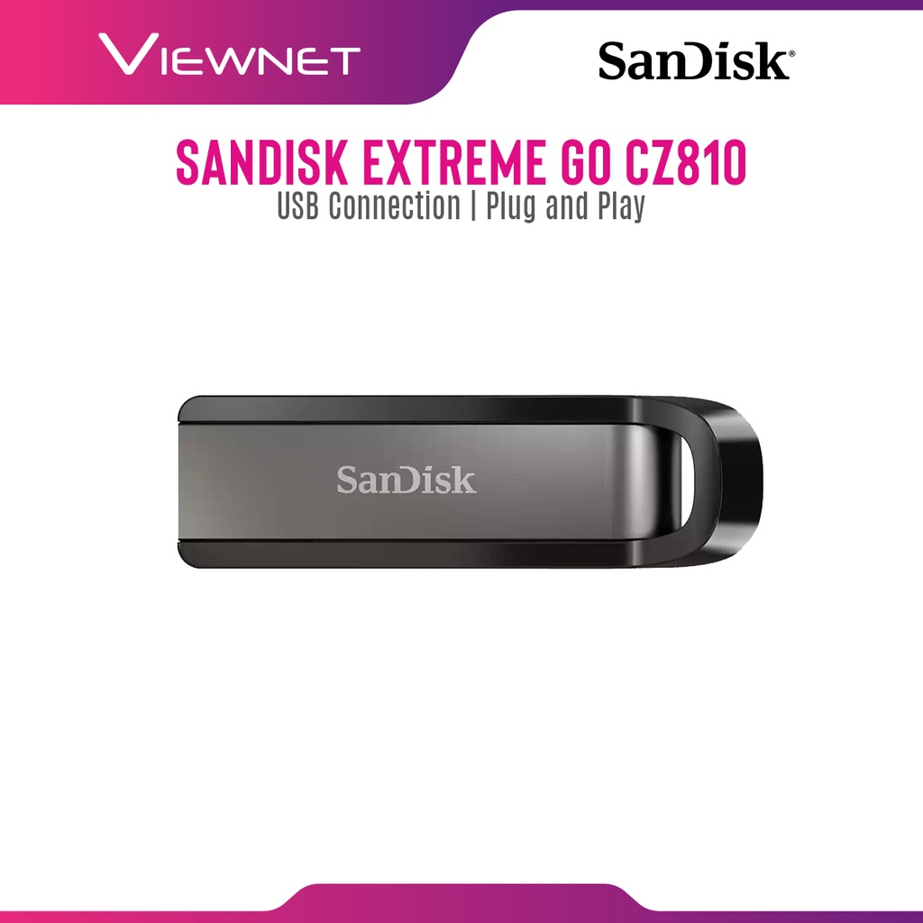 Sandisk Extreme Go CZ810 with USB Connection, Secure Access Encryption Software, Plug and Play