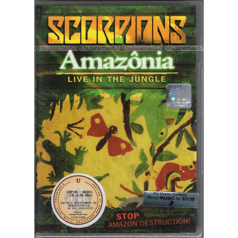 SCORPIONS - Amazonia (Greenpeace) Live In The Jungle 2009 SONY MUSIC DVD-9 + Concert In Manaus + Greenpeace Documentary