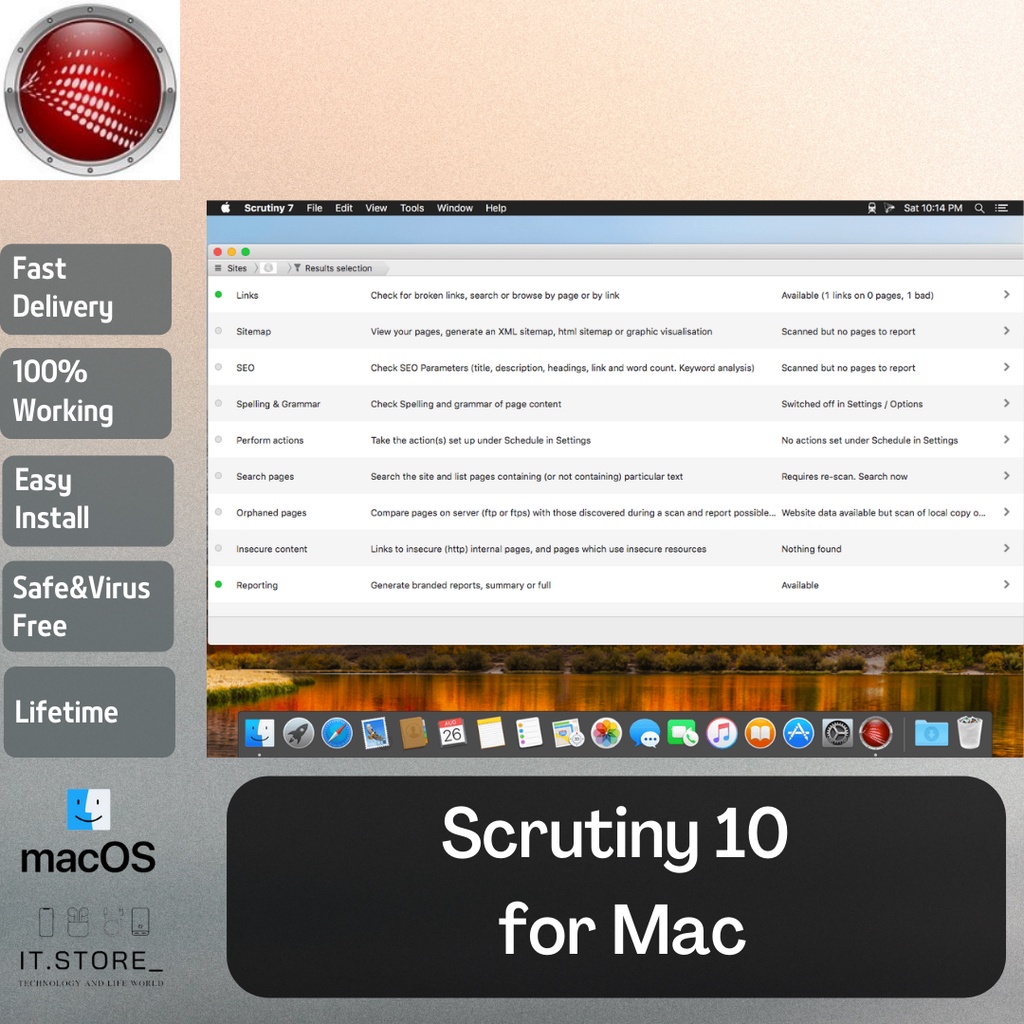 Scrutiny 10 Lifetime for Intel and M1 Chip Apple Silicone MacOs/Macbook/Mac Software Full Version