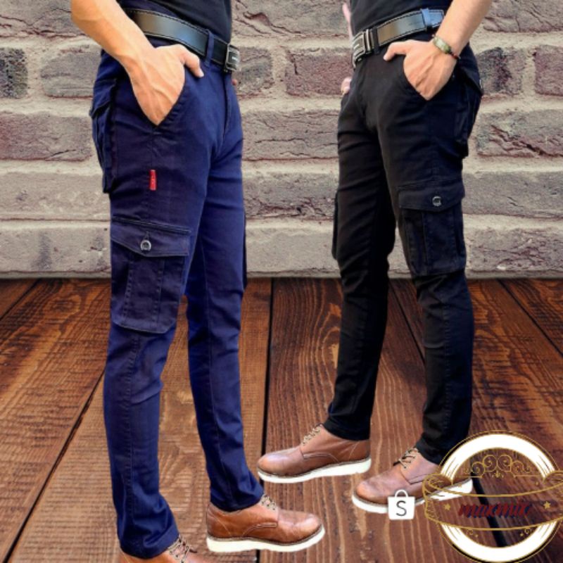 Seluar cargo Slim fit premium quality multipocket boleh pakai tali pinggang Tactical Pant Kain Tebal SELUAR KERJA