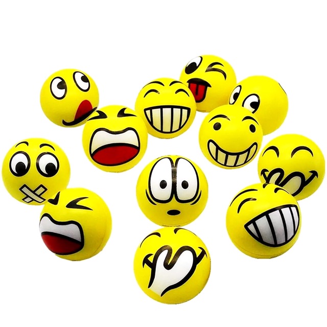 Sensory Toys Stress Ball Smiley Emoji Football Basketball Stress Relief Toys for ADHD and Autism