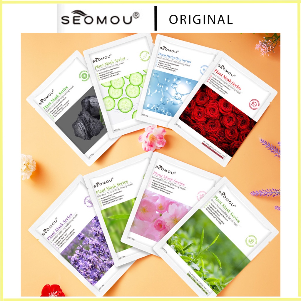 SEOMOU Original Squeeze Facemask Korea Face Mask Facial Mask Skin Care Beauty Korean Face Mask Sheet Murah Borong