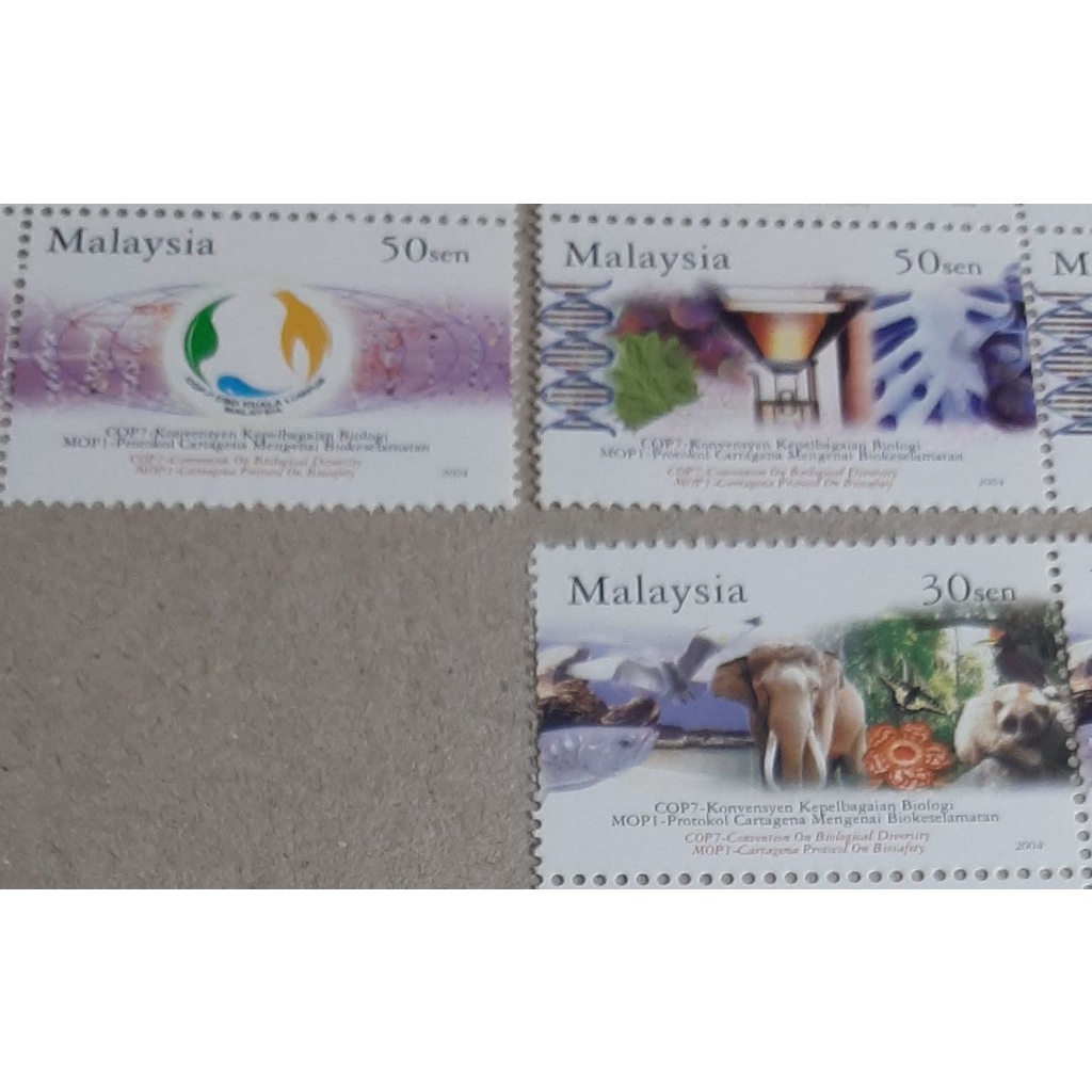 setem Conference Biological Malaysia 2004 Biodiversity Butterfly Bird (stamp) MNH