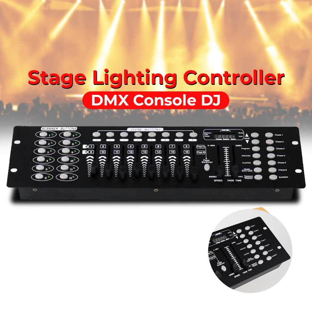 Shehds Mixer Stage Lighting Controller DMX Console DJ 192CH - SHE-DMX512