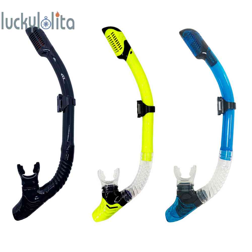 【Shipping Within 24H】Diving Snorkel Full Dry Underwater Breathing Tube Silicone Snorkeling Gear [luckylolita.my]