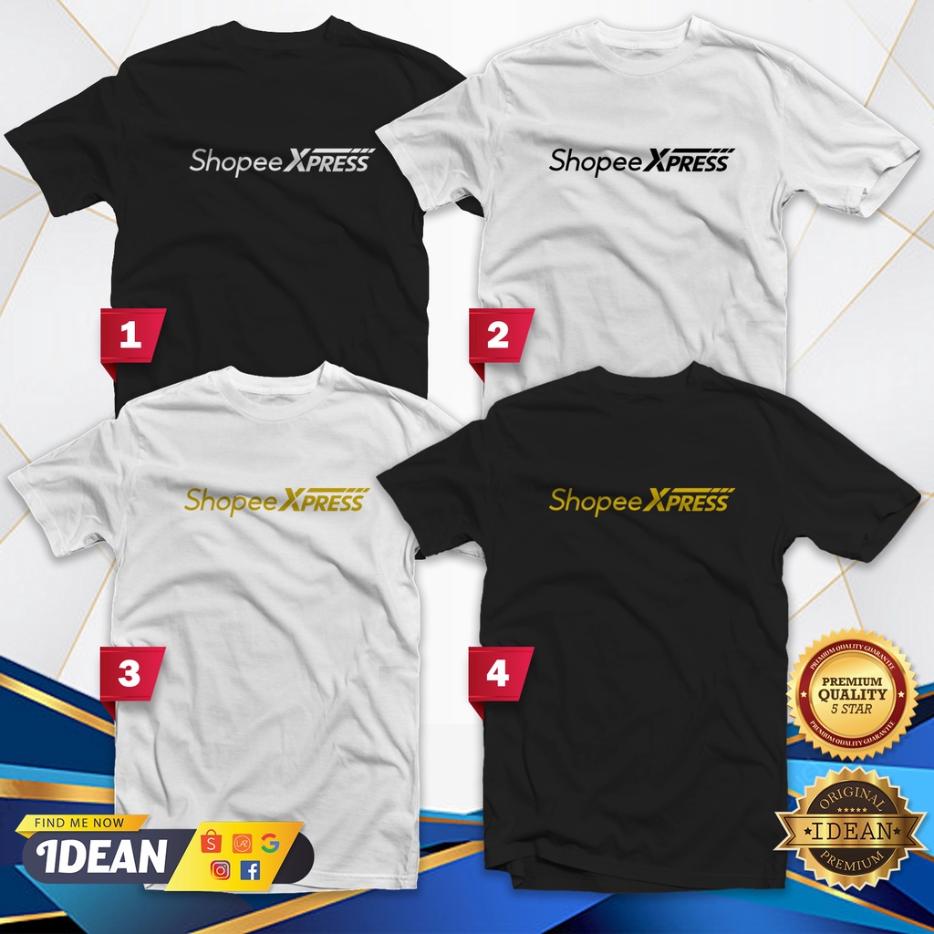 Shopee Express Courier T-Shirt Men Tshirt Women Cotton Baju Unisex Kaos Tee Sleeve Streetwear Casual Clothing apparel