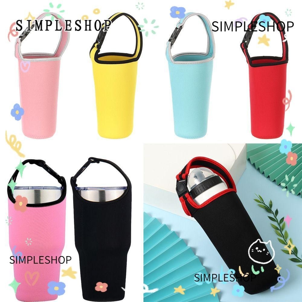 ❀SIMPLE❀ 30oz Accessories Cup Sleeve Anti-Hot Mug Holder Beverage Bag Portable Tumbler Tote Bag Cup Pouch Carrier Eco-Friendly Water Bottle Bag