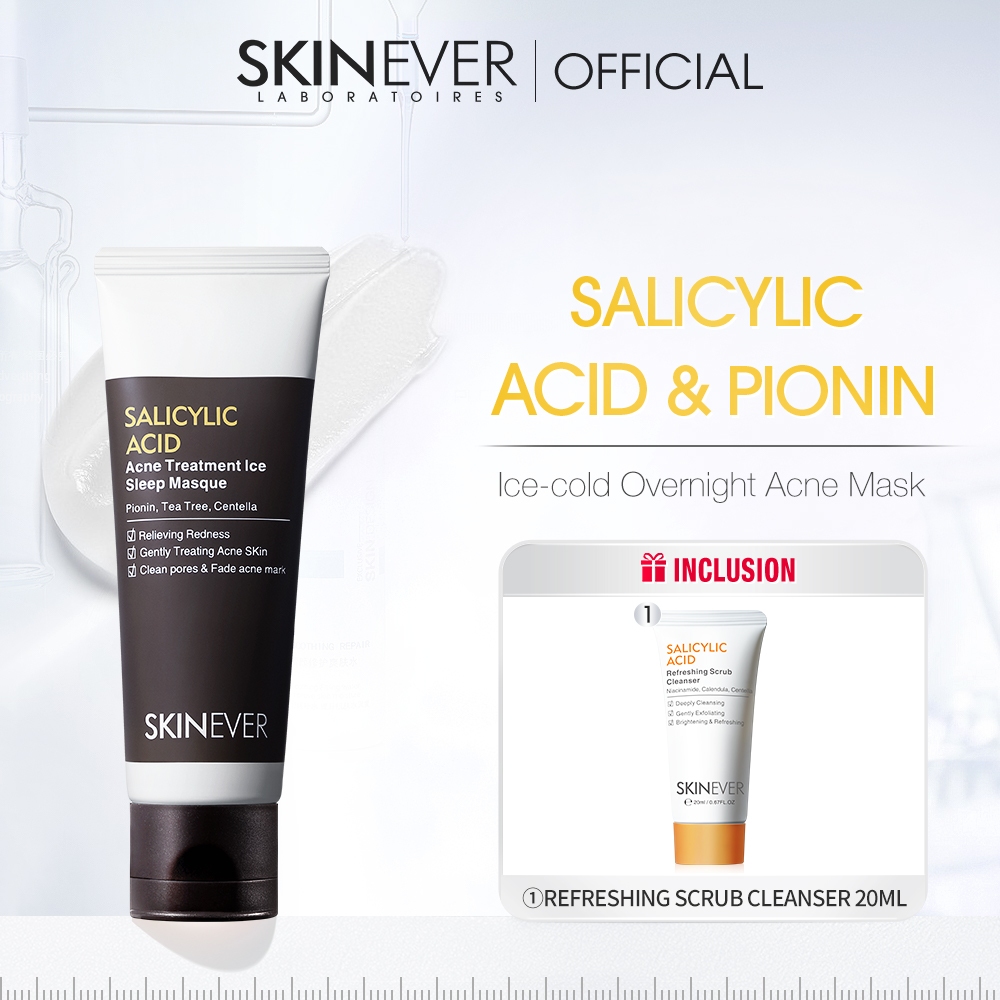 SKINEVER salicylic acid Hydra Moist Sleep Mask Pimple Eraser Overnight Mask for Acne Skin