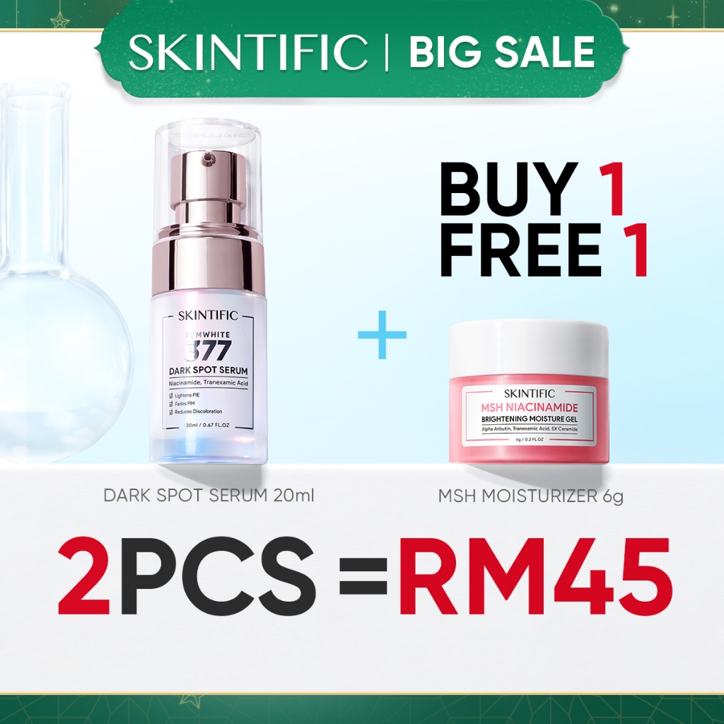 SKINTIFIC SymWhite 377 Dark Spot Serum With Niacinamide Brightening Serum Muka Whitening Glowing / Vitamin C Serum