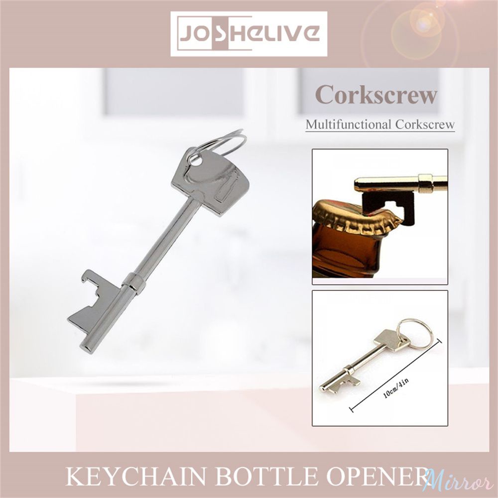 ♕ Small Gift For Travel Enthusiasts Universal Zinc Alloy Travel Necessity Impress Your Friends Small Gold Key Bottle Opener Household High-quality Material Elegant Design