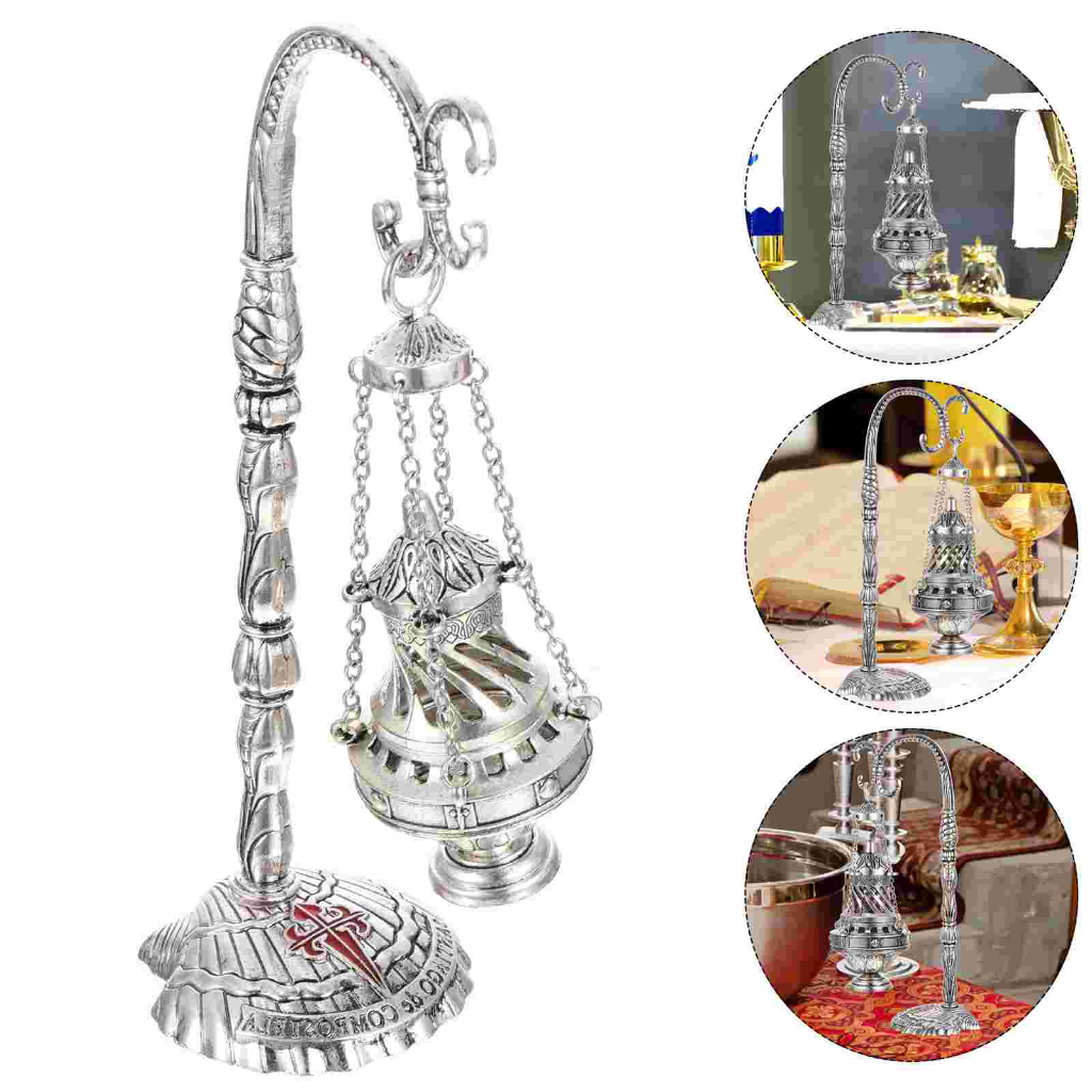 S/M/L Cross Decoration Censer Christian Church Utensils Home Decor Catholic Gift Orthodox Relics Crafts Chapel Ornaments