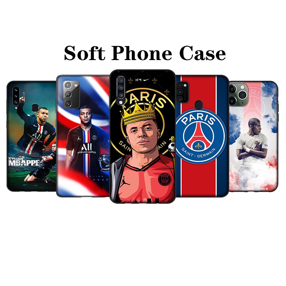 Soft Case Casing Samsung A01 A02 A02S EU A02S US A03S M02 A10 A10S A11 A12 4G A21S YMYL108 Kylian Mbappe football