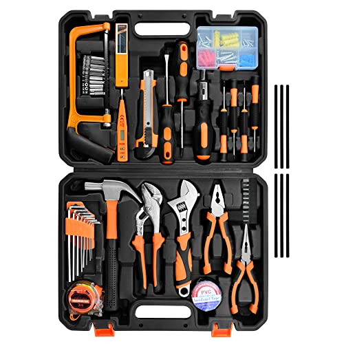 SOLUDE Tool Set,148-Piece Home Repair Tool Kit for Men Women College Students,Household Basic Hand Tool Sets with Case for Home Maintenance & DIY Projects