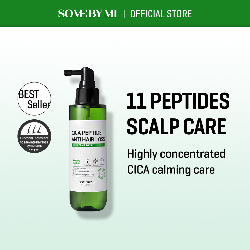 [SOME BY MI] Cica Peptide Anti Hair Loss Scalp Tonic 150ml [Anti-Hair Loss, Scalp Cooling & Cleansing, 11 Types Peptides, Oil-moisture balance]