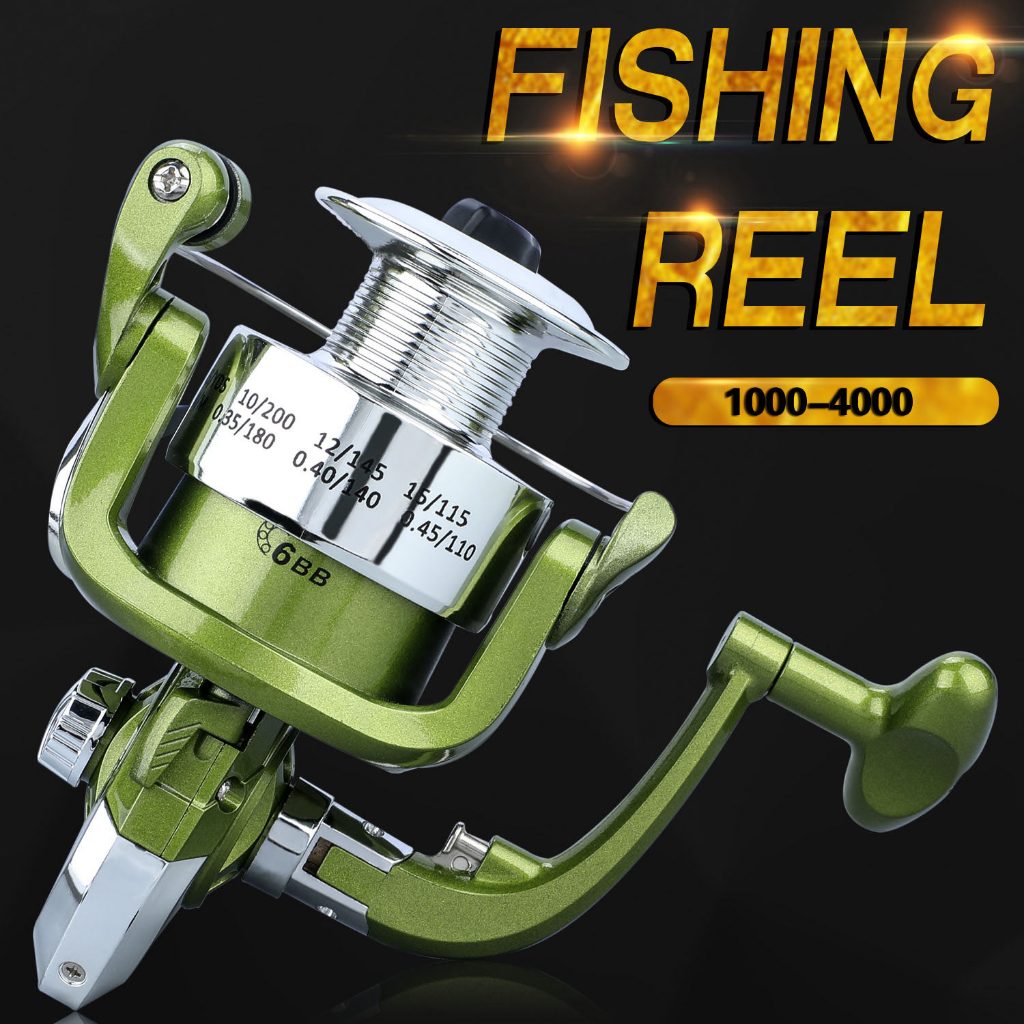 Sougayilang Spinning Fishing Reel 1000-4000 Model 6BB 5.2:1 Gear Ratio For Freshwater Fishing