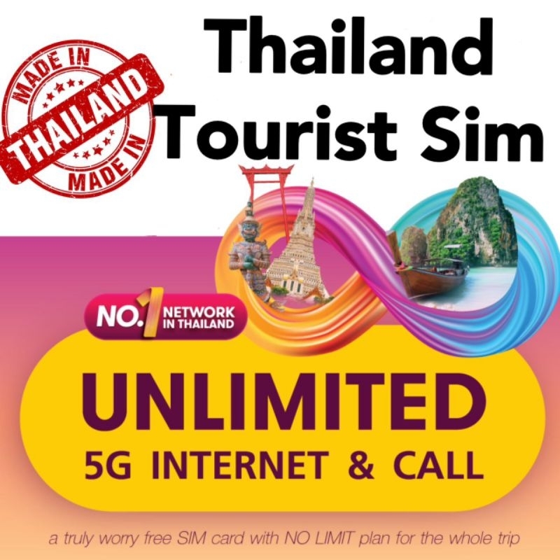 (Speed Up To 100mbps)Thailand Ais/Dtac/True Move 5days Unlimited No Cap Data Travel Sim Card