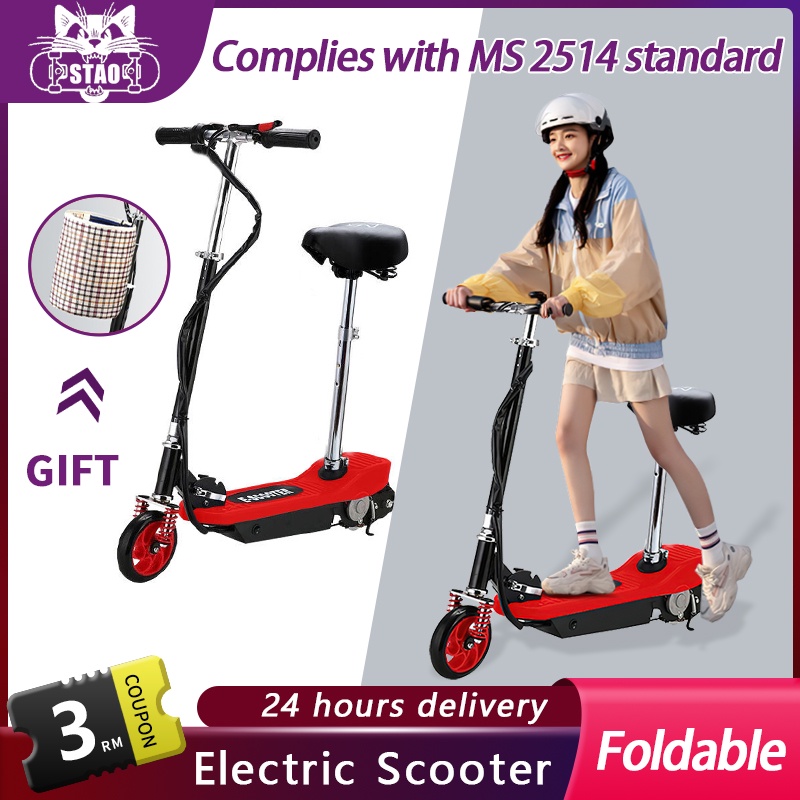 SPORT(READY STOCK)Scooter Electric Adult Murah With Adjustable Seat Skuter Elektrik Dewasa Murah Scooters Outdoor