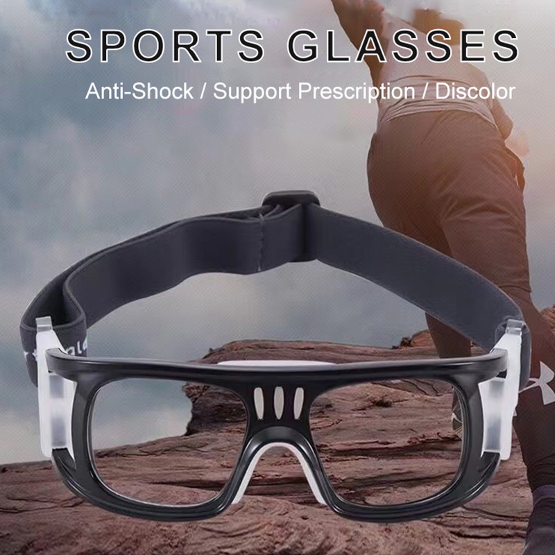 Sports Glasses Basketball Goggle Football Futsal Glasses Explosion-proof Lens Buffering Nose Pad Eye Protect Safety Ride Tennis Badminton Volleyball Cermin Mata Sports Eyeglasses