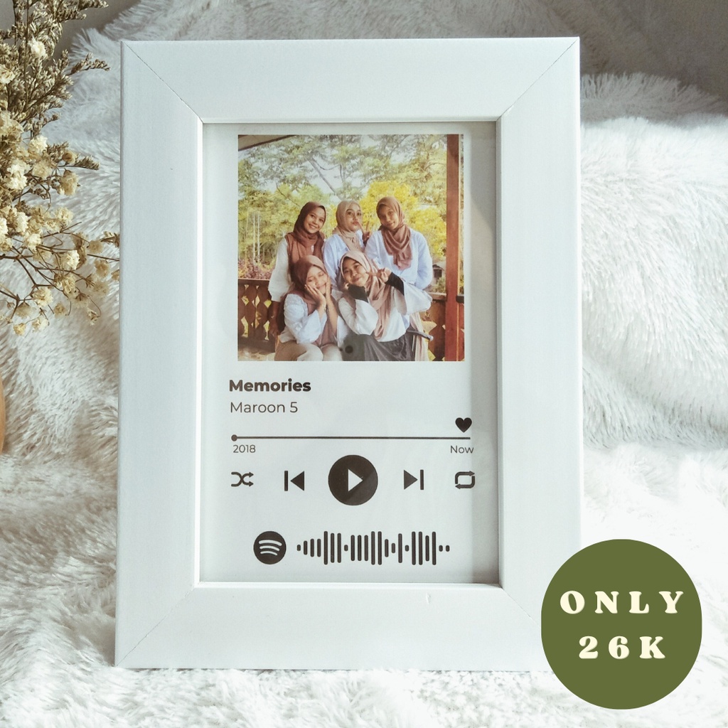 Spotify MUSIC FRAME (FREE BOX)/Mosque FRAME/Photo FRAME/BIRTHDAY GRADUATION Gift BIRTHDAY KOMPRE ANNIVERSARY CUSTOME