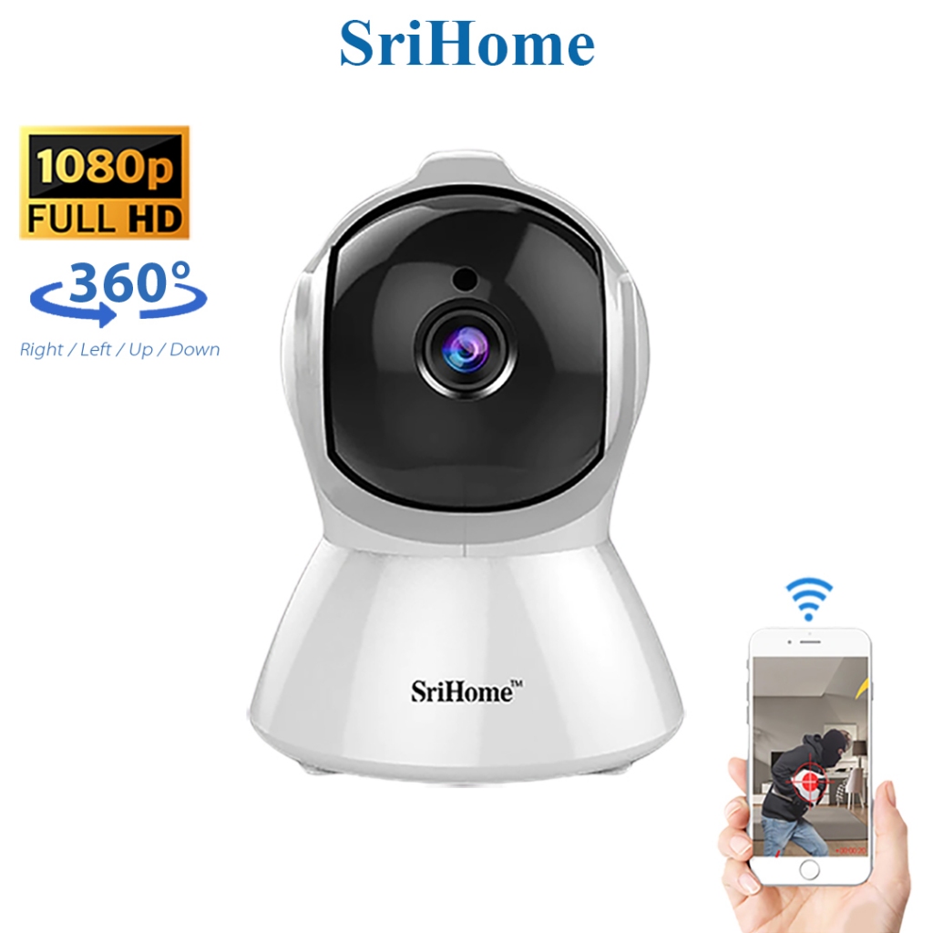 SriHome 1080P Wifi CCTV IP Security Camera Night Vision SH025