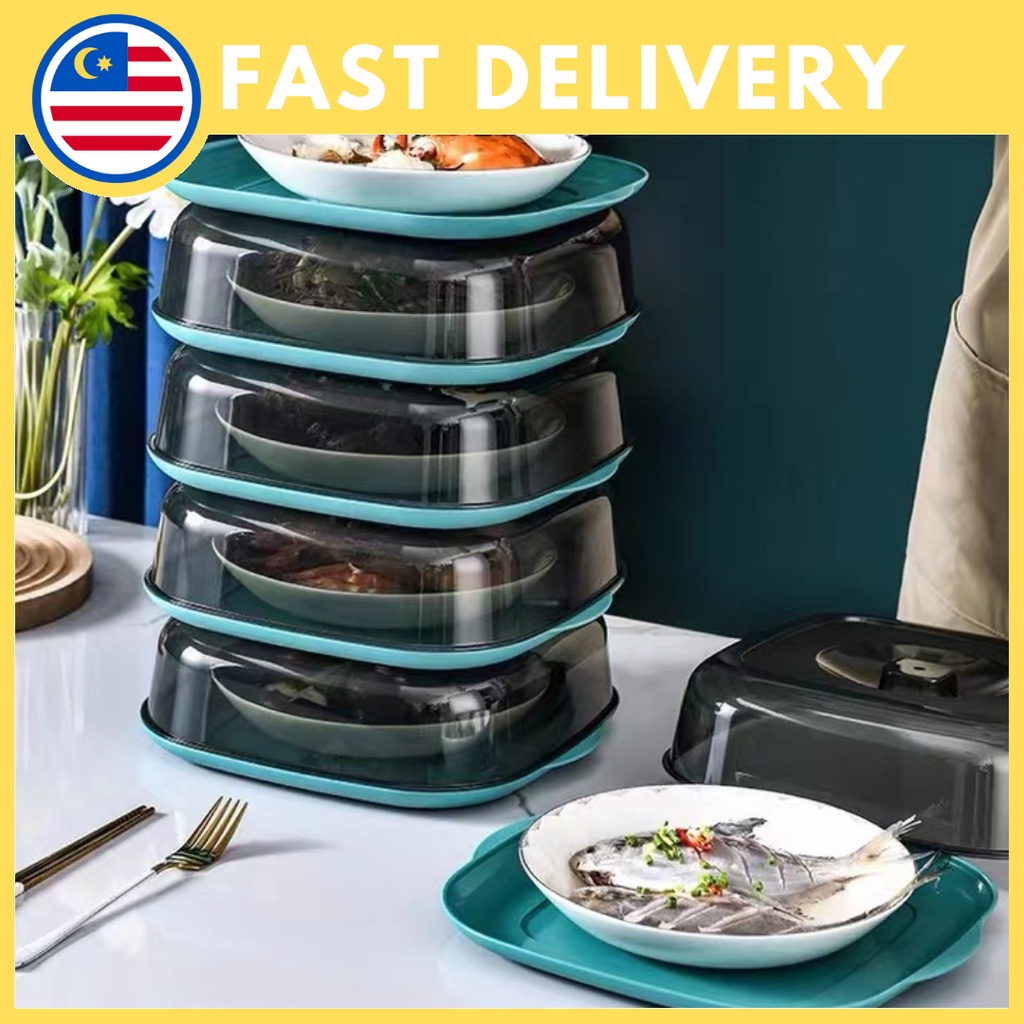 Stackable Food Cover Microwave Insulation Storage Tudung Saji Moden Viral Bertingkat Food Storage Multipurpose Tray 菜罩