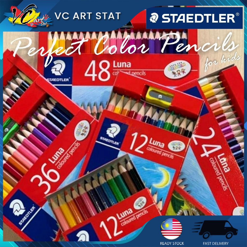 Staedtler Luna Permanent Colored Pencils 12/24/36/48 Colours