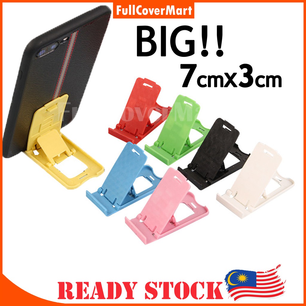 (STD16) Phone Tablet Mobile Stand Holder Foldable Desktop Lipat Mini Portable Universal untuk Handphone