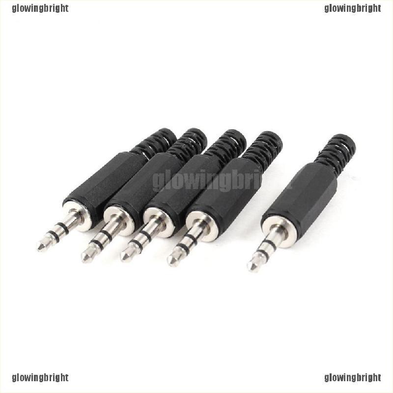 Suitable choice 5Pcs/lot Black Plastic LX1 Housing 3.5mm Audio Jack Plug Headphone Connector Affordable