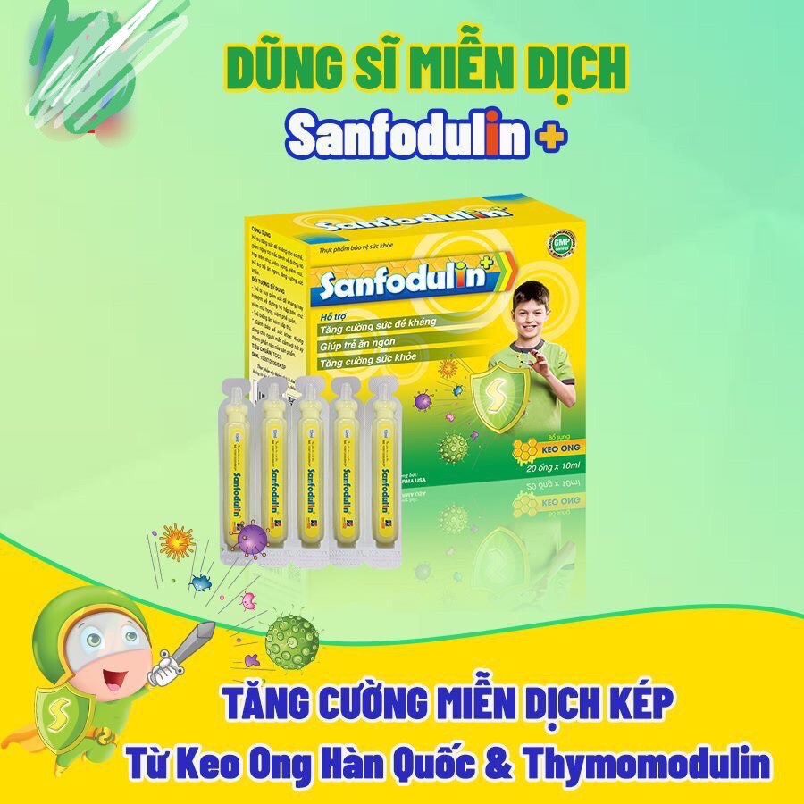 Sunfodulin Resistance Syrup With Propolis Imported From Korea Helps Children Eat Well, Reduce Morning Sickness, Sore Throat