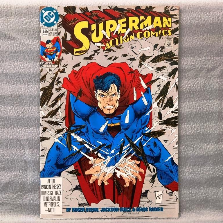 Superman: Action Comics #676 (DC Comics) Roger Stern, Jackson Guice, Denis Rodier, Art Thibert