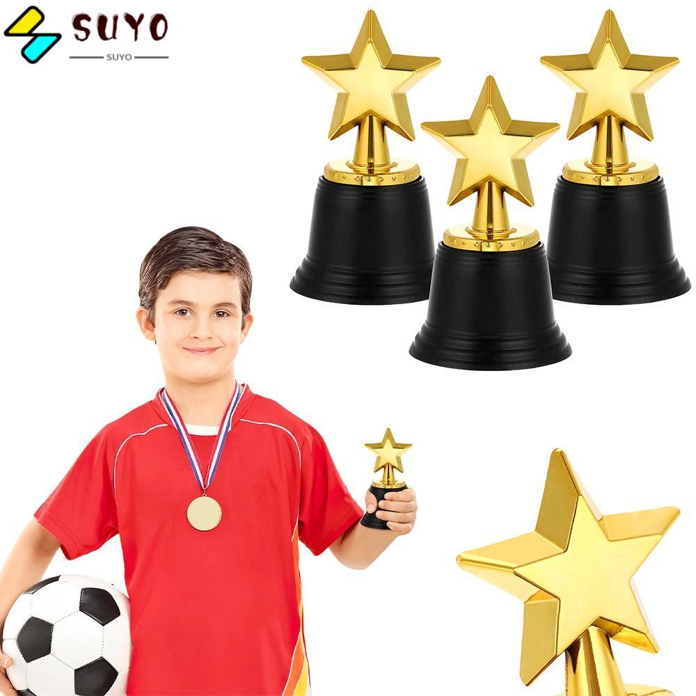 SUYO Small Cup, Star Kids Trophy Awards, High Quality Plastic Model Competition Soccer School Rewarding Supply Winner Award Trophy Toy Team Sport Competition