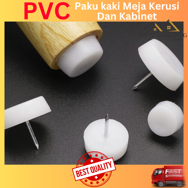 SW Leg Nail Glide for Furniture Wooden Table Chair Feet Anti Scratch Protector Nail Pad Plastic Paku Kaki Meja Kerusi