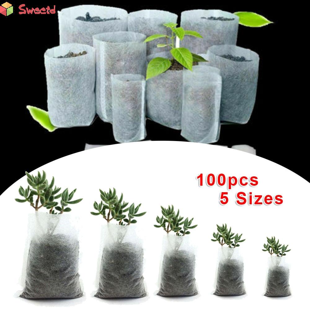 【SWTDRM】Healthy and Sustainable Plants with Non woven Planting Bags Pack of 100-【Sweetdream】