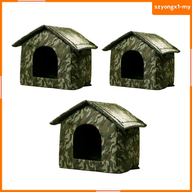 [SzyongxfdMY] Homeless Cat Tent Outdoor Stray Cat Shelter Waterproof Pet Shelter Large Removable Cats Sleeping Tent Cave House for Outdoor Cats Kitten