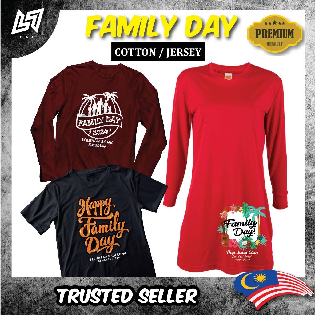 T-shirt Family Day PERCUMA Design | Baju Keluarga | Baju Family Day