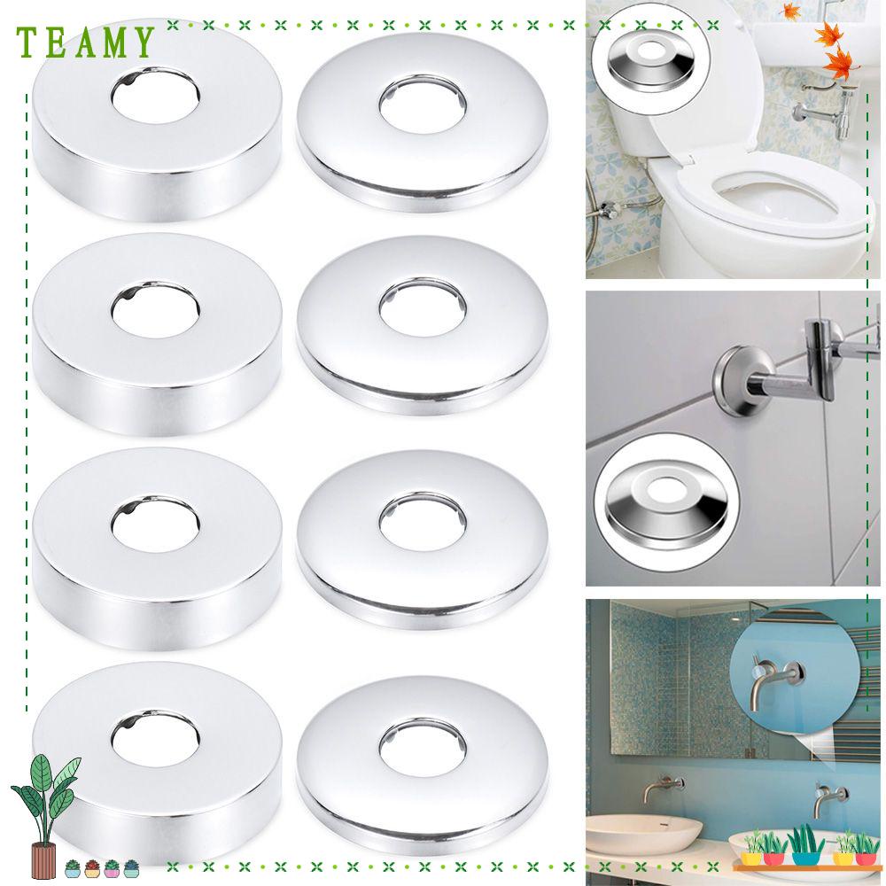 TEAMY Faucet Decorative Cover Stainless Steel Pipe Wall Flange Cover Chrome Faucet Accessories