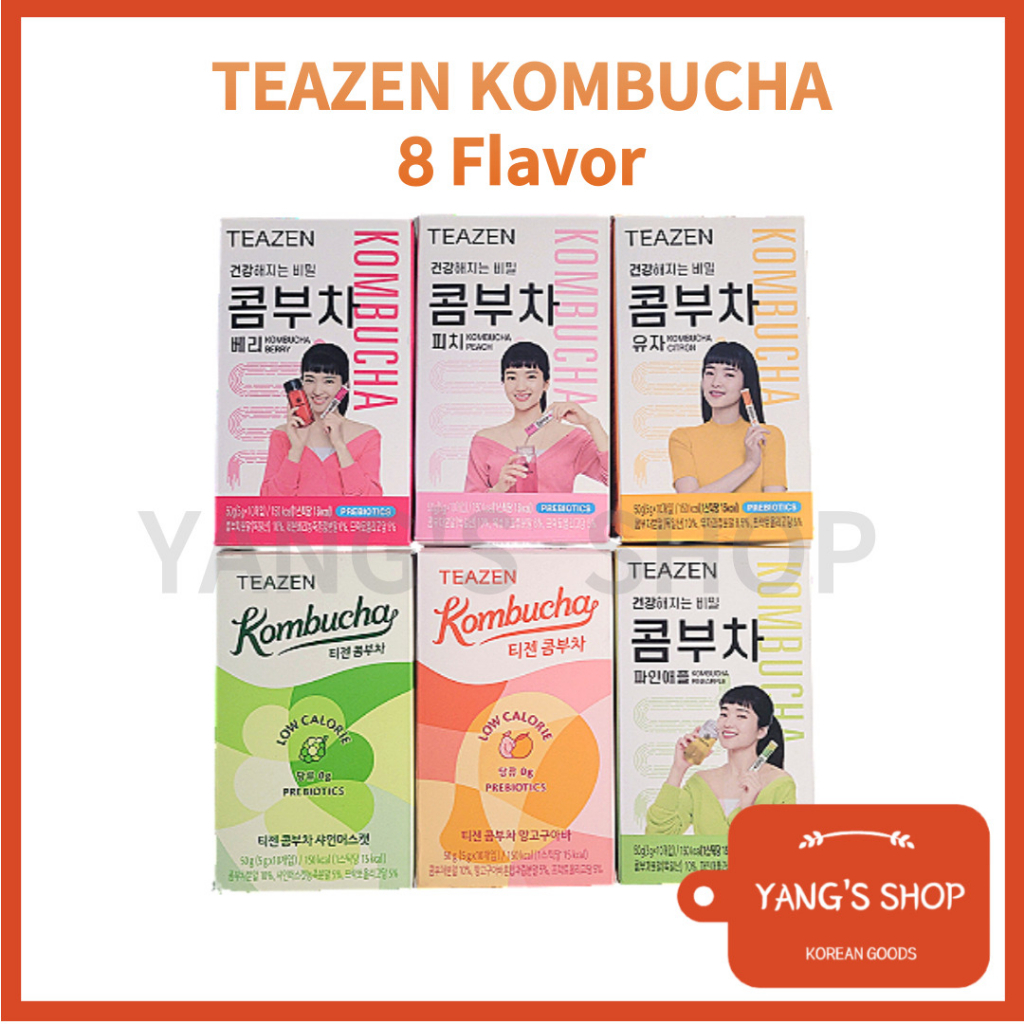 [TEAZEN] [BTS] Kombucha Powder - Mango&guava, Shine Muscat, Ginger&Lemon, Lemon, Citron, Berry, Peach / Jungkook Tea / Slimming Tea / Diet Tea / Detox Tea / Slimming