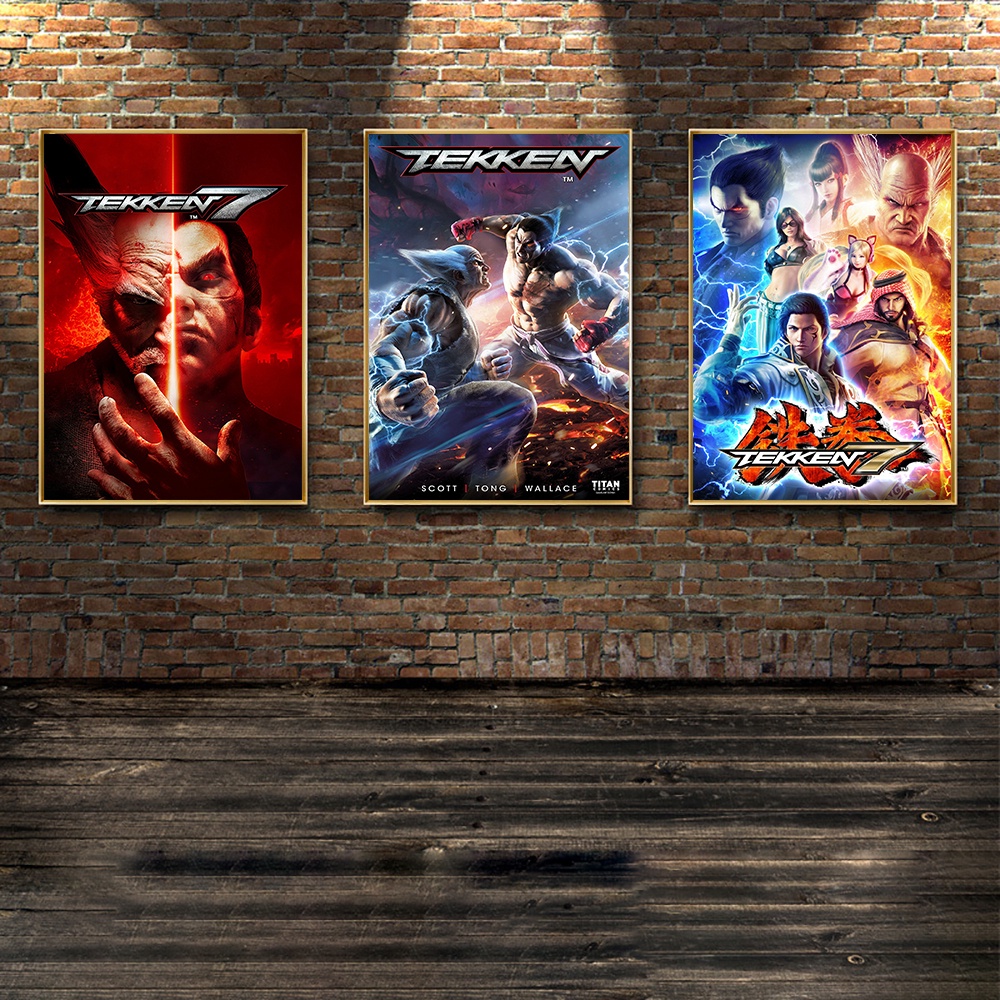 TEKKEN 7 Poster New Game 2017 Xbox PS4 Retro Fighting oil paintings canvas art Prints Wall Art For Living Room Bedroom Decor