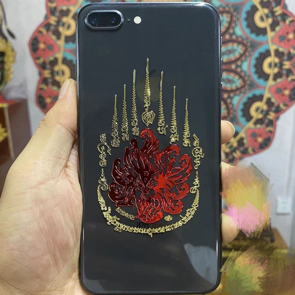 Thai handicraft mobile phone metal stickers泰国工艺品 手机金属贴纸