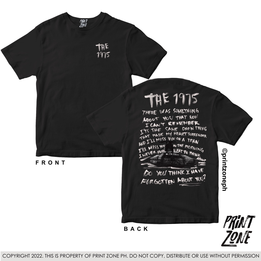 THE 1975 SHIRT - ABOUT YOU | FRONT AND BACKPRINT - PRINT ZONE PH