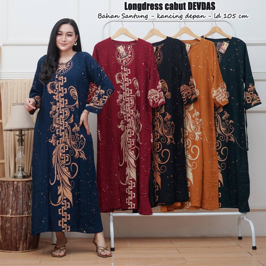 The Latest Motif Of Rayon Ld 110cm - Long Sleeve Negligee